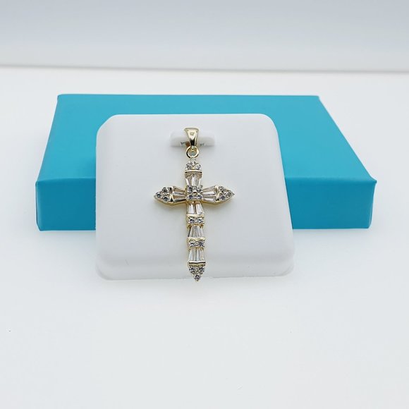 "14K Gold Plated 925 Sterling Silver CZ Beautiful Pendant for Women, 1USPAR4001 - Picture 7 of 11